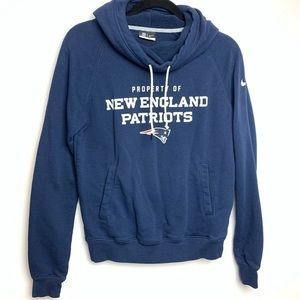 Official New England Patriots cowl neck hoodie Sweatshirt Nike Cotton size small